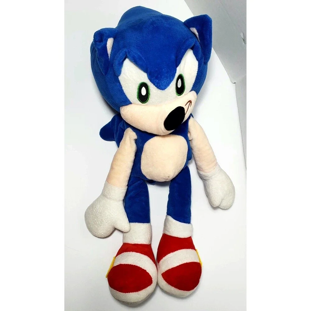 Knuckles Sonic Plush Backpack Lot 20 Inch Stuffed Figure Bags Damaged Straps